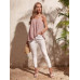 SHEIN Clasi однотонный плиссированный свободный повседневный топ-бретелька, пыльный розовый SHEIN Clasi однотонный плиссированный свободный повседневный топ-бретелька, пыльный розовый