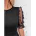 SHEIN Clasi Однотонное женское платье, черный SHEIN Clasi Однотонное женское платье, черный
