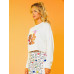 SHEIN с рисунком и слоганом, белый SHEIN с рисунком и слоганом, белый