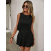SHEIN Clasi в горошек с принтом без рукавов и круглым вырезом, черный SHEIN Clasi в горошек с принтом без рукавов и круглым вырезом, черный