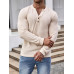 Мужская футболка с длинным рукавом и воротником-стойкой Manfinity Homme, абрикос