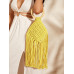 SHEIN VCAY Желтая сумка с бахромой, желтый