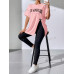 SHEIN Essnce Летний комплект из двух предметов, розовый