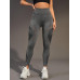 SHEIN Йога Базовые дышащие бесшовные спортивные леггинсы с широким поясом, черный SHEIN Йога Базовые дышащие бесшовные спортивные леггинсы с широким поясом, черный