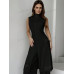 SHEIN Privé Комплект из топа и брюк с длинными рукавами и высоким воротником, черный