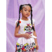 SHEIN SHEIN Kids QTFun Жилет с мультяшным буквенным принтом для маленьких девочек, белый