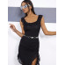 SHEIN ICON Серебряная поясная цепочка со стразами в форме бабочки, серебро