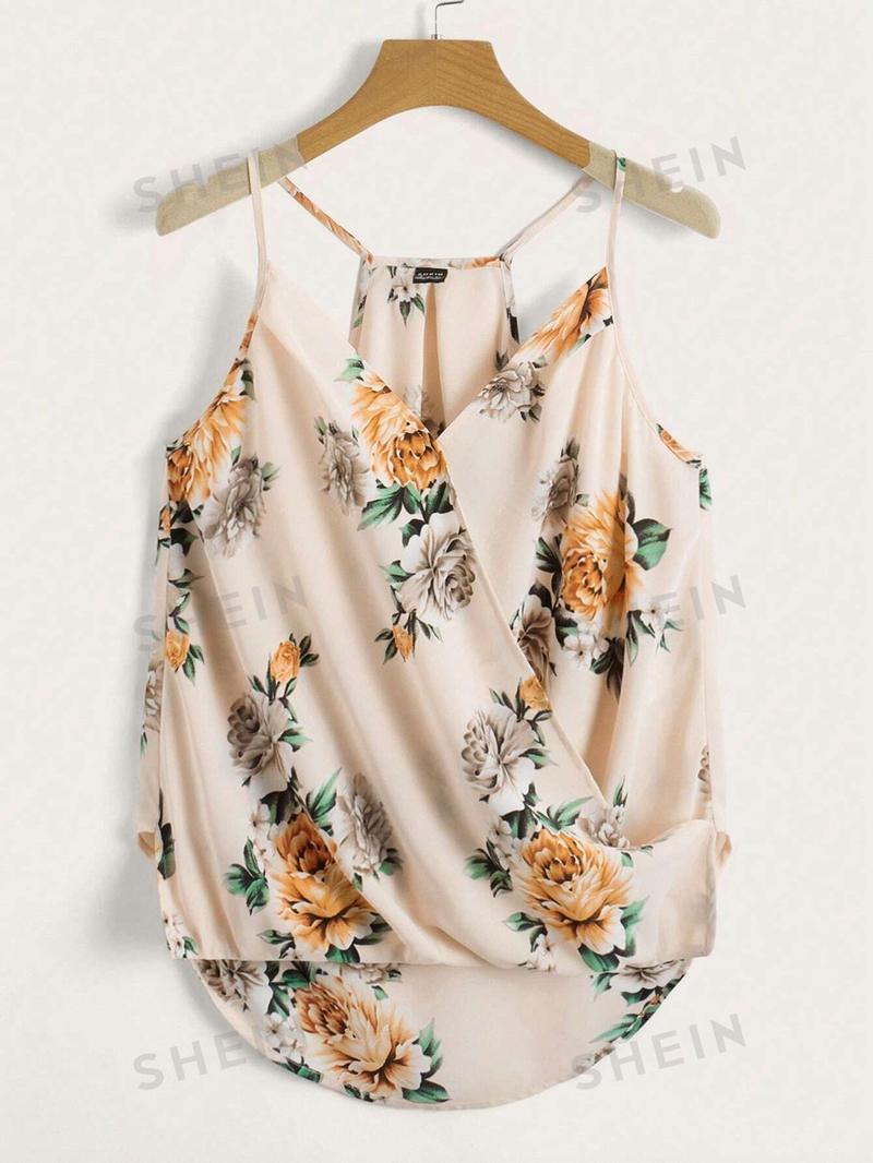 SHEIN Clasi Женская фиолетовая майка с принтом омбре и бретелями, детский розовый