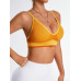 SHEIN Yoga Модный женский бесшовный спортивный бюстгальтер в контрастную полоску, желтый SHEIN Yoga Модный женский бесшовный спортивный бюстгальтер в контрастную полоску, желтый