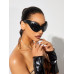 SHEIN SXY Модные женские черные солнцезащитные очки