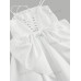 SHEIN MOD женское однотонное платье на бретельках с бабочкой и декором, белый