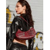 SHEIN ICON Street Style, бургундия