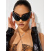 SHEIN SXY Модные женские черные солнцезащитные очки