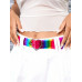 Ремень SHEIN ICON Rainbow из ПВХ с пряжкой в ​​форме сердца, многоцветный