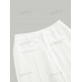 SHEIN MOD: женская однотонная майка на бретельках и узкие брюки, белый SHEIN MOD: женская однотонная майка на бретельках и узкие брюки, белый