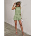 SHEIN Clasi в горошек с принтом без рукавов и круглым вырезом, зеленый SHEIN Clasi в горошек с принтом без рукавов и круглым вырезом, зеленый
