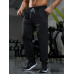 SHEIN Sport PWRUP Мужские спортивные брюки с эластичной резинкой на талии и шнурком, черный