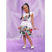 SHEIN SHEIN Kids QTFun Жилет с мультяшным буквенным принтом для маленьких девочек, белый