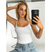 SHEIN BAE женская сексуальная однотонная майка с открытой спиной, белый