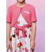 SHEIN Платье-майка с мультяшным принтом для молодой девушки и топ с буквенным рисунком, многоцветный