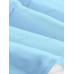 SHEIN MOD SHEIN MOD женская двухслойная мини-юбка с асимметричным подолом и рюшами и присборенной талией, голубые