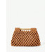 SHEIN SXY Модный тканый клатч в отпускном стиле, коричневый
