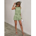 SHEIN Clasi в горошек с принтом без рукавов и круглым вырезом, зеленый SHEIN Clasi в горошек с принтом без рукавов и круглым вырезом, зеленый