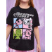 SHEIN SHEIN Kids Y2Kool Tween Girl с рисунком из страз и детальным буквенным узором, черный
