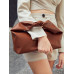 SHEIN BIZwear Элегантная минималистичная сумка-багет, рабочая сумка, коричневый