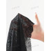 SHEIN Жаккардовое платье с асимметричным подолом и цветочным принтом, черный