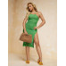 SHEIN SXY Модный тканый клатч в отпускном стиле, коричневый