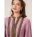 SHEIN Mulvari Женское платье с вырезом и геометрическим узором, розовый SHEIN Mulvari Женское платье с вырезом и геометрическим узором, розовый