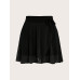 SHEIN VARSITY Спортивная теннисная базовая сетка с поясом и юбкой, черный