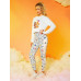 SHEIN с рисунком и слоганом, белый SHEIN с рисунком и слоганом, белый