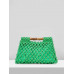 SHEIN SXY Модный тканый клатч в отпускном стиле, зеленый SHEIN SXY Модный тканый клатч в отпускном стиле, зеленый