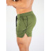 Мужские спортивные шорты SHEIN Fitness с карманами на талии и шнурком, армейский зеленый