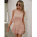 SHEIN Clasi в горошек с принтом без рукавов и круглым вырезом, пыльный розовый SHEIN Clasi в горошек с принтом без рукавов и круглым вырезом, пыльный розовый