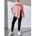 SHEIN Essnce Летний комплект из двух предметов, розовый
