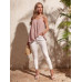 SHEIN Clasi однотонный плиссированный свободный повседневный топ-бретелька, пыльный розовый SHEIN Clasi однотонный плиссированный свободный повседневный топ-бретелька, пыльный розовый