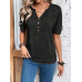 SHEIN Clasi Женская футболка с короткими рукавами, черный