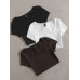 SHEIN EZwear 3 шт. однотонная приталенная футболка с круглым вырезом и короткими рукавами, многоцветный