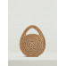 SHEIN VCAY Натуральная мини-соломенная сумка, коричневый