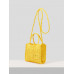 SHEIN VCAY Желтая мини-соломенная сумка с двойной ручкой, желтый