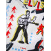 Складная портативная сумка для покупок SHEIN Elvis Presley Collaboration, многоцветный Складная портативная сумка для покупок SHEIN Elvis Presley Collaboration, многоцветный