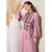 SHEIN Mulvari Женское платье с вырезом и геометрическим узором, розовый SHEIN Mulvari Женское платье с вырезом и геометрическим узором, розовый