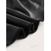 SHEIN Coolane - женский однотонный плиссированный топ без бретелек, черный