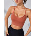 SHEIN Yoga Модный женский бесшовный спортивный бюстгальтер в контрастную полоску, многоцветный SHEIN Yoga Модный женский бесшовный спортивный бюстгальтер в контрастную полоску, многоцветный