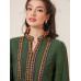 SHEIN Mulvari Женское платье с вырезом и геометрическим узором, зеленый SHEIN Mulvari Женское платье с вырезом и геометрическим узором, зеленый