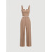 SHEIN MOD: женская однотонная майка на бретельках и узкие брюки, хаки SHEIN MOD: женская однотонная майка на бретельках и узкие брюки, хаки
