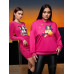 SHEIN 1 шт. Облегающее платье с буквами и фигурами и рюшами и драпировкой по бокам, ярко-розовый